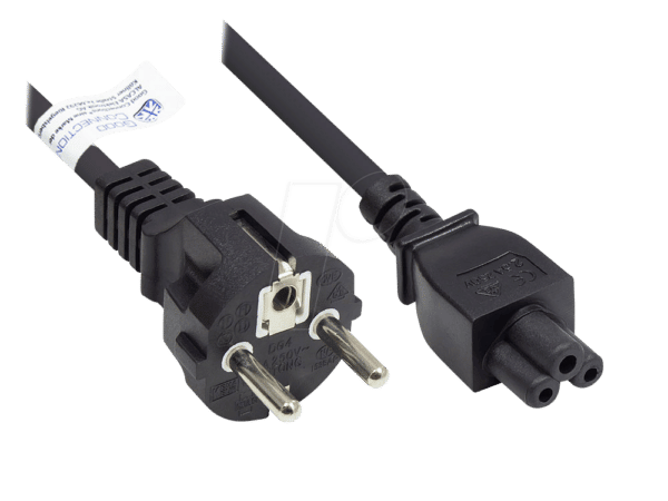 GC P0005-S030 - Netzkabel Typ E+F CEE 7/7 auf C5