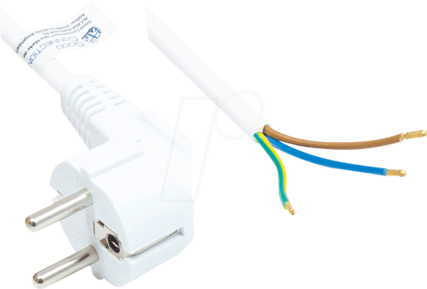 GC P0185-W020 - Netzkabel Typ E+F CEE 7/7 auf offene Enden