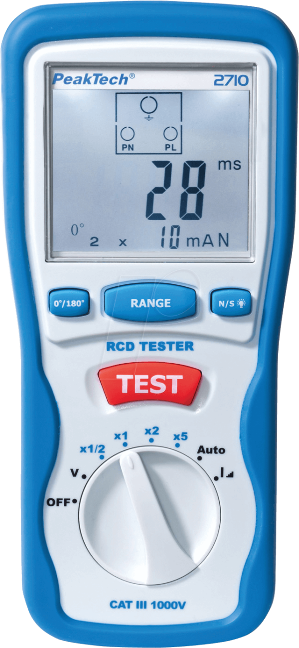 PEAKTECH 2710 - FI/ RCD-Tester