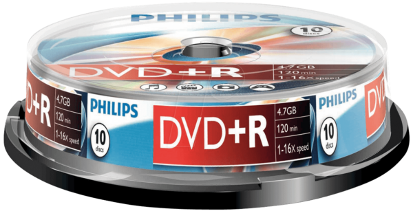 PHI DR4S6B10F/00 - Philips DVD+R 4.7 GB