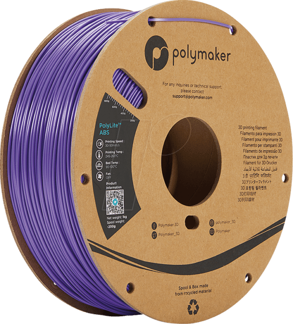 POLYMAKER E01008 - Filament - PolyLite ABS 1