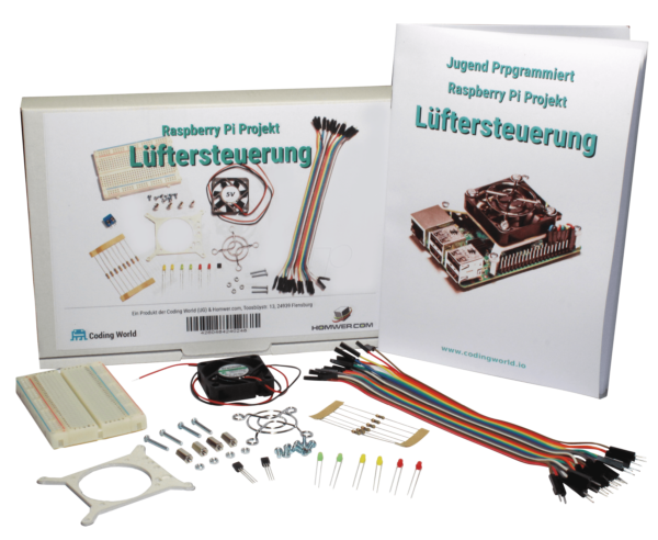 RASP JP LUEFTER - Raspberry Pi - Das Jugend Programmiert Lüftersteuerung Kit