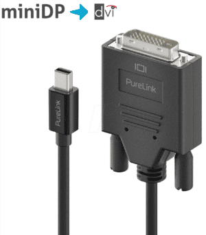 PURE IS2111-015 - Mini Displayport 1.1 Stecker auf  DVI 24+1 Stecker