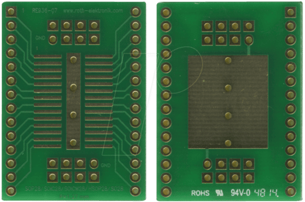 RE 936-07 - Adap. SOP28/SOIC28/SOIC28w/HSOP28/SO28 P=1