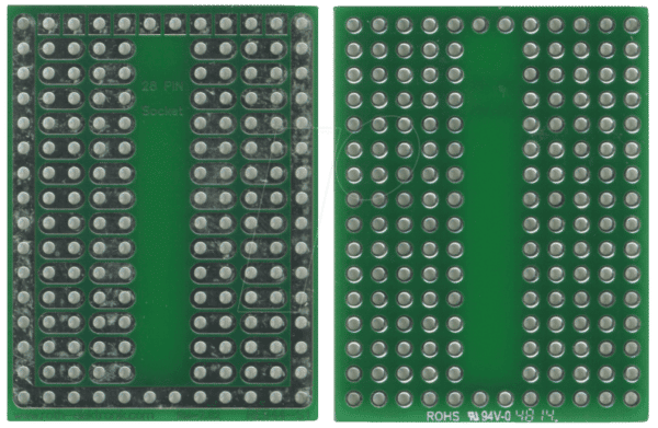 RE 944-S1 - Lötbares Bread Board 28-Pin-Sockel 31