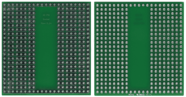 RE 945-S2 - Lötbares Bread Board 40-Pin-Sockel 54