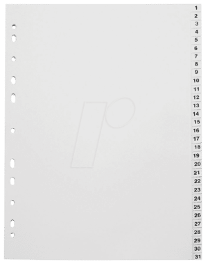 KREG A4 1-31 - Kunststoffregister A4 (1-31)