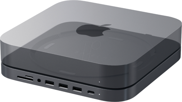 ST-ABHFM - Satechi Aluminum Stand Hub for Mac Mini space grey