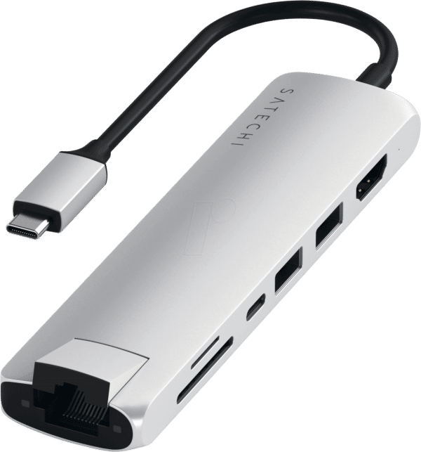 ST-UCSMA3S - Satechi Type-C Multi-Port Hub 4K Ethernet Slim silver