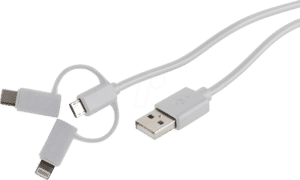 SHVP BS1415026 - USB Lade-Sync Kabel 3in1 Micro/Typ C/Lightning 1m