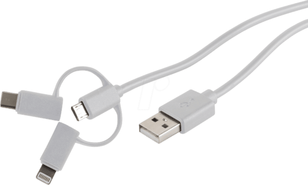 SHVP BS1415026 - USB Lade-Sync Kabel 3in1 Micro/Typ C/Lightning 1m