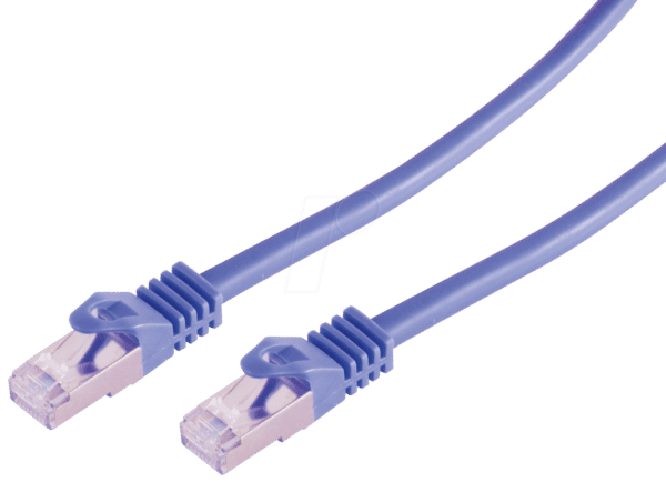 SHVP 75520-V - 10m Patchkabel - Cat.7-Rohkabel violett