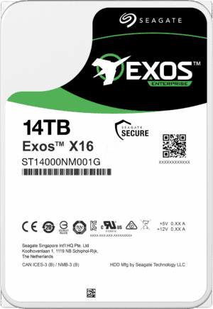 ST14000NM001G - 14TB Festplatte Seagate Exos X16