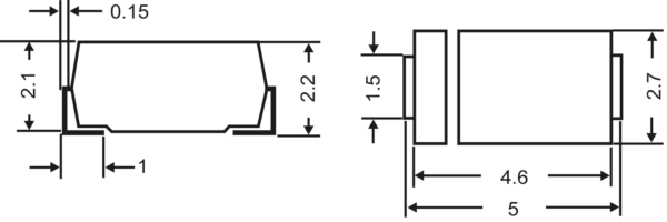 ES 2GA SMD - Gleichrichterdiode