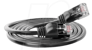 SLIM SL6 3 SW - Cat.6 SLIM-Light-Kabel