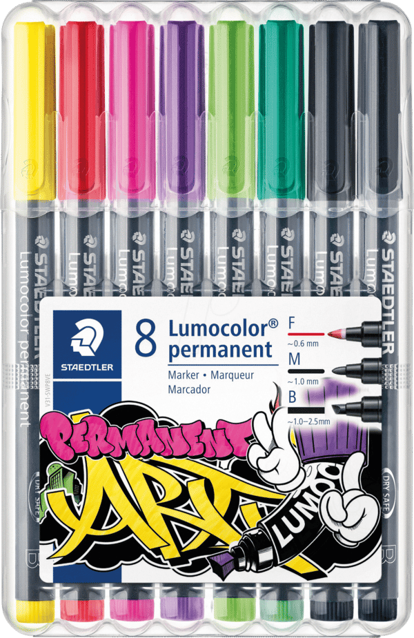 STAEDTLER 31SWP8 - Permanent-Universalstift F/M/B