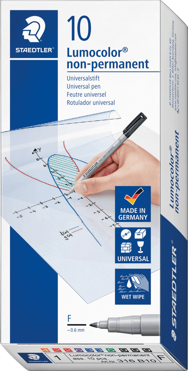 STAEDTLER 316B10 - Non-permanent Stift F