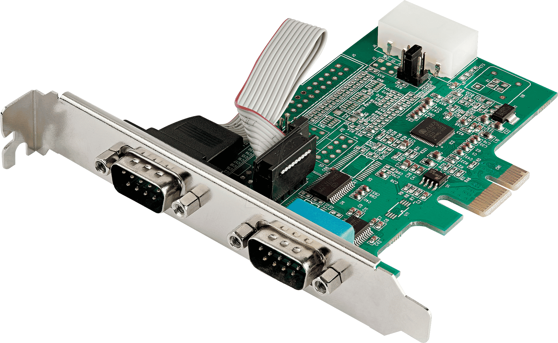 ST PEX2S953 - 2 Port RS 232, seriell, PCIe Karte hier online kaufen bei