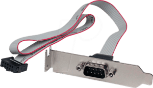 ST PLATE9M16LP - Slotblende 1x DB-9 > 1x IDC