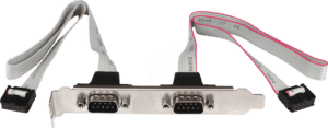 ST PLATE9M2P16 - Slotblende 2x DB-9 > 2x IDC