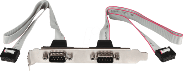 ST PLATE9M2P16 - Slotblende 2x DB-9 > 2x IDC