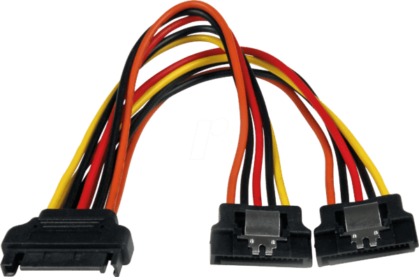 ST PYO2LSATA - 15-pin SATA Y-Splitterkabel