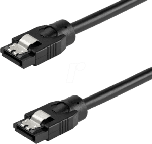 ST SATRD60CM - Kabel SATA 60 cm schwarz ge/ge Clip