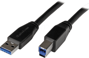 ST USB3SAB10M - Aktives USB 3.0 Kabel USB Typ-A zu Typ-B 10