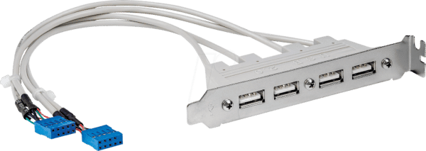 ST USBPLATE4 - Slotblech 4x USB-A Port