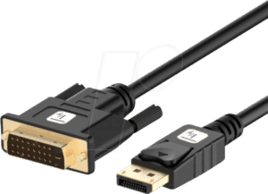 ICOC-DSP-C12030P - Displayport 1.2 Stecker auf  DVI 24+1 Stecker