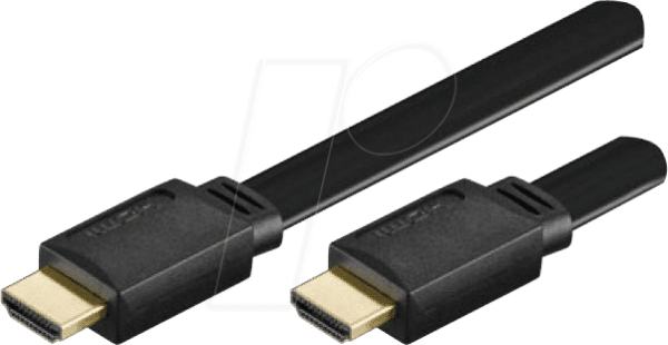 ICOC-HDMI-FE-100 - HDMI Flachkabel schwarz