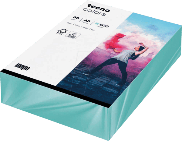 TECNO 88324418A5 - Papier hellblau DIN A5 80 g/qm 500 Blatt