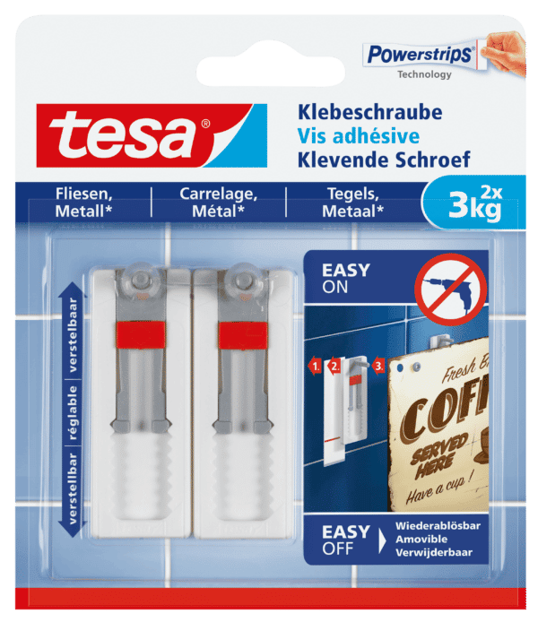 TESA 77765 - tesa® Klebeschraube verstellbar