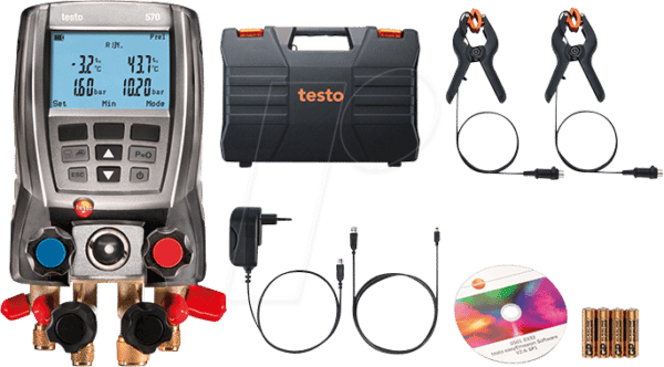 TESTO 0563 5702 - Digitale Monteurhilfe testo 570-2 Set