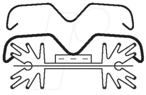 THF-104 - Transistorhalteklammer/-Haltefeder zu SK-104