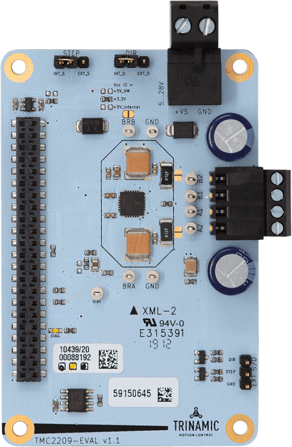 TMC2209-EVAL - Evaluations-Board für TMC2209 Schrittmotor-Treiber