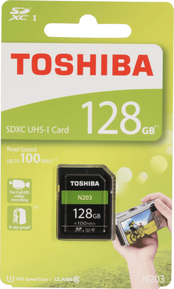 TOS N203N1280E4 - SDXC-Speicherkarte 128 GB
