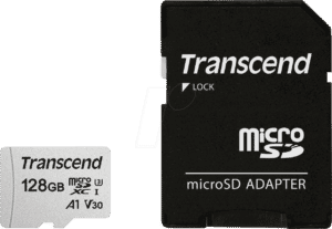 TS128GUSD300S-A - MicroSDXC-Speicherkarte 128GB