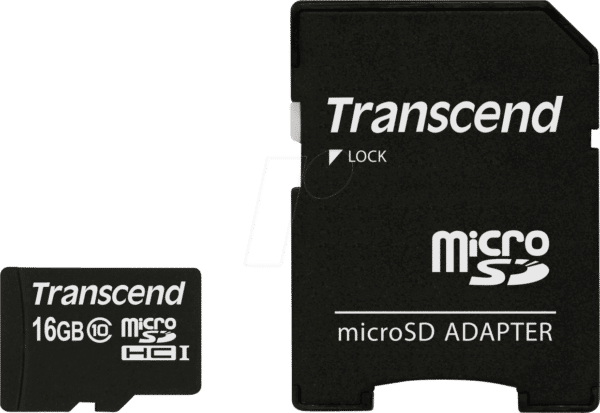 TS16GUSDHC10 - MicroSDHC-Speicherkarte 16GB