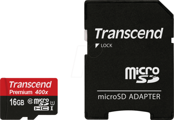 TS16GUSDU1 - MicroSDHC-Speicherkarte 16GB