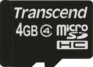 TS4GUSDC4 - MicroSDHC-Speicherkarte 4GB