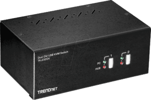 TRN TK-232DV - 2-Port Dual-Monitor DVI KVM Switch