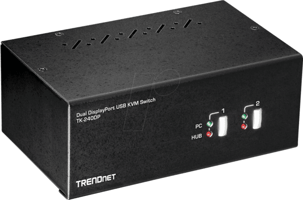 TRN TK-240DP - 2-Port Dual Monitor DisplayPort KVM Switch