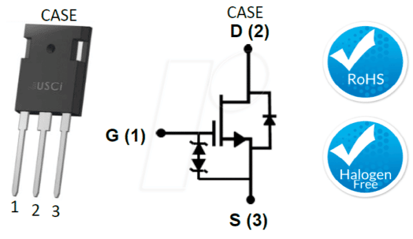 UF3C065030K3S - SiC-Kaskode-FET