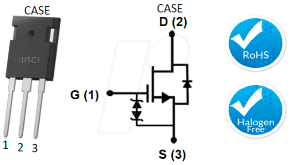 UF3C120040K3S - SiC-Kaskode-FET