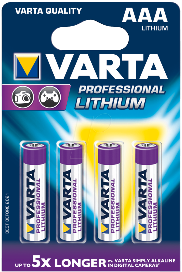 VAR LI 4XAAA - Lithium Batterie