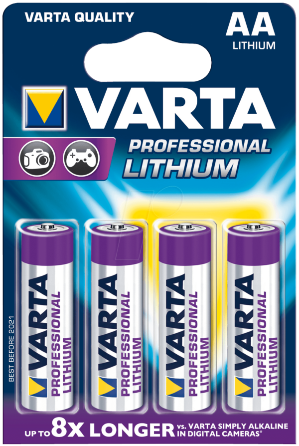 VAR LI 4XAA - Lithium Batterie