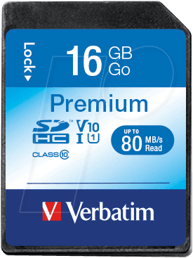 VERBATIM 43962 - SDHC-Speicherkarte 16GB