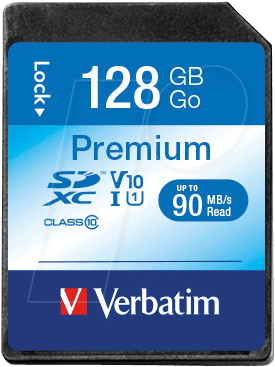 VERBATIM 44025 - SDXC-Speicherkarte 128GB