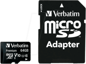 VERBATIM 44084 - MicroSDXC-Speicherkarte 64GB